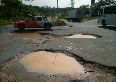 Vias do Distrito Industrial continuam sem mantenção